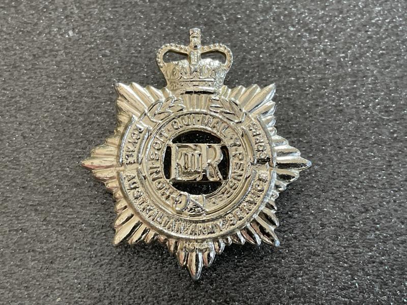 Anodised Royal Australian Army Service Corps collar badge.