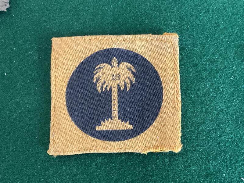 West Africa Gold Coast District printed formation sign.