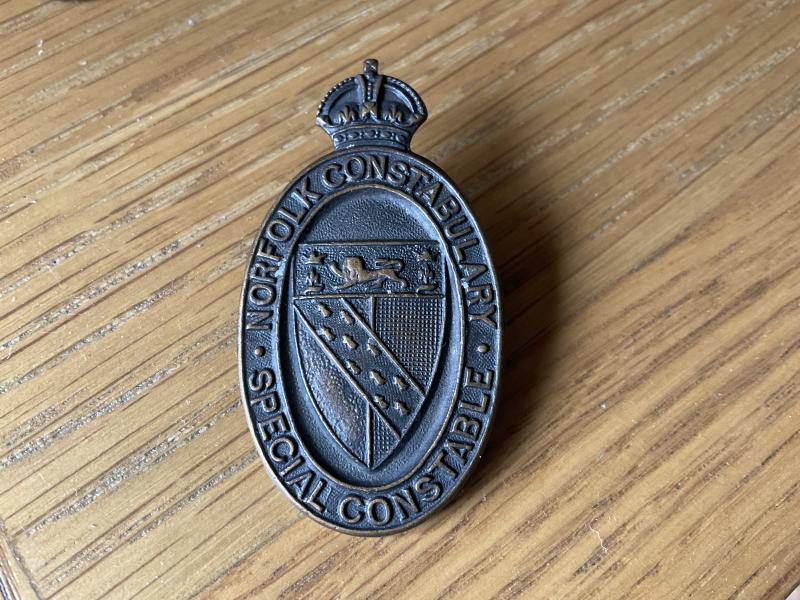 WW1 Norfolk Constabulary Special Constable lapel badge