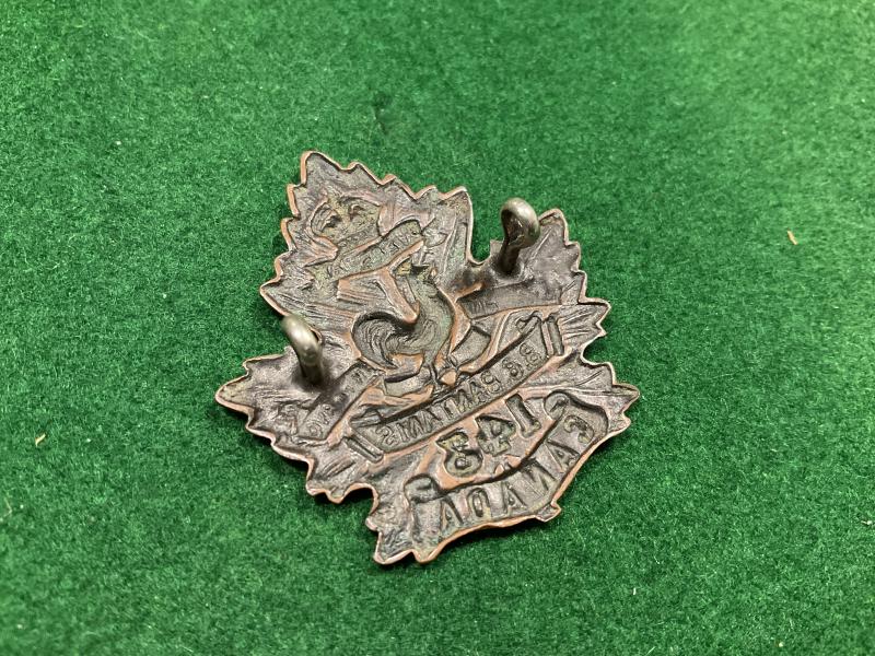 WW1 CEF 143rd Infantry Battalion, ‘B.C Bantams’ cap badge.
