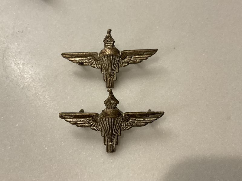 Zimbabwe Parachute Regiment collar badges