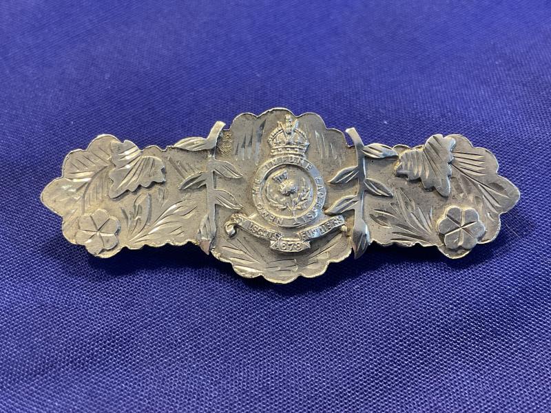 Royal Scots Fusiliers 1913 hallmarked silver sweetheart