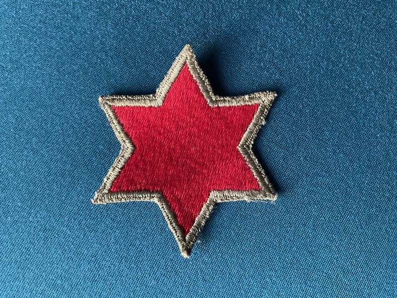 WW2 U.S Army 6th Infantry Division ‘Green back’ patch