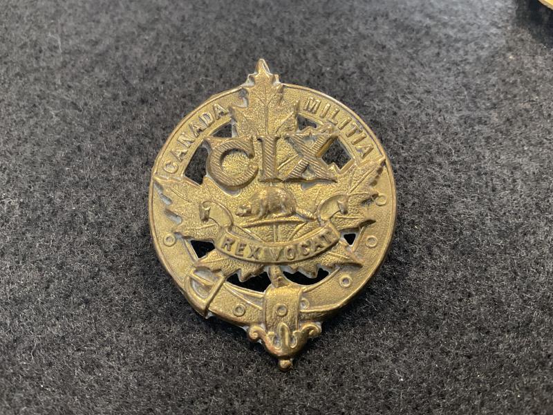 109th Canadian Militia cap badge
