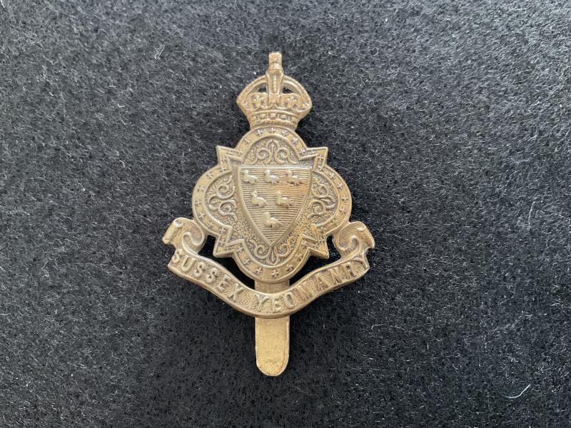 WW1 Sussex Yeomanry other ranks cap badge.