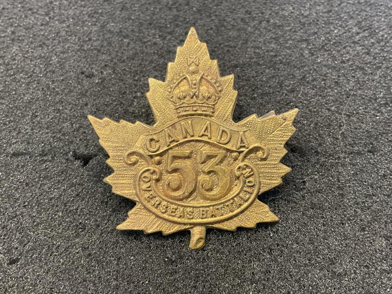WW1 C.E.F 53rd Infantry Battalion cap badge