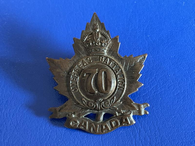 WW1 C.E.F 70th Infantry Battalion cap badge.