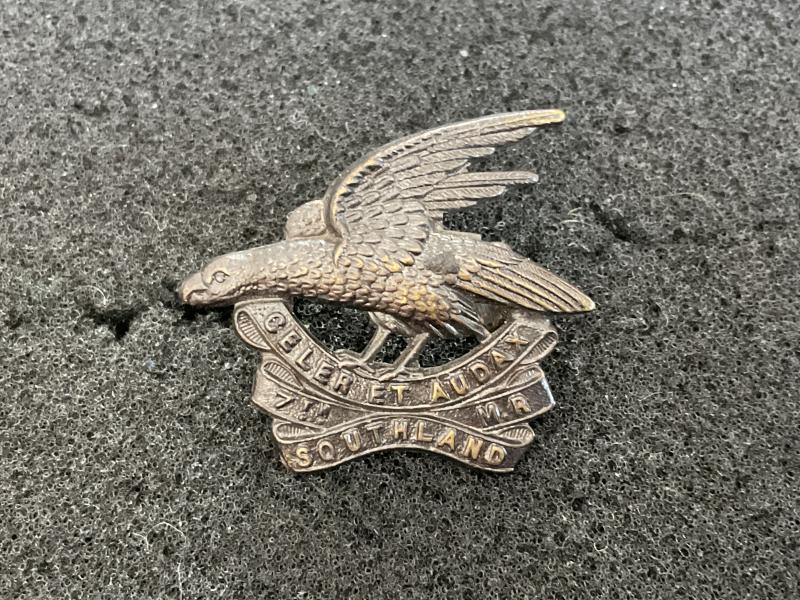 WW1 N.Z 7th Southlands Mounted Rifles Bronze O.S.D collar