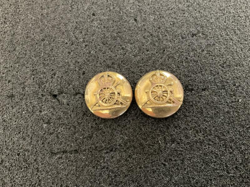 WW1/2 Royal Artillery officers 16mm hat buttons