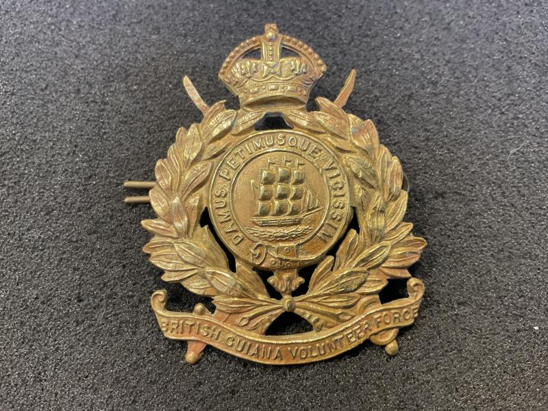 British Guiana Volunteer Force cap badge 1948-66.