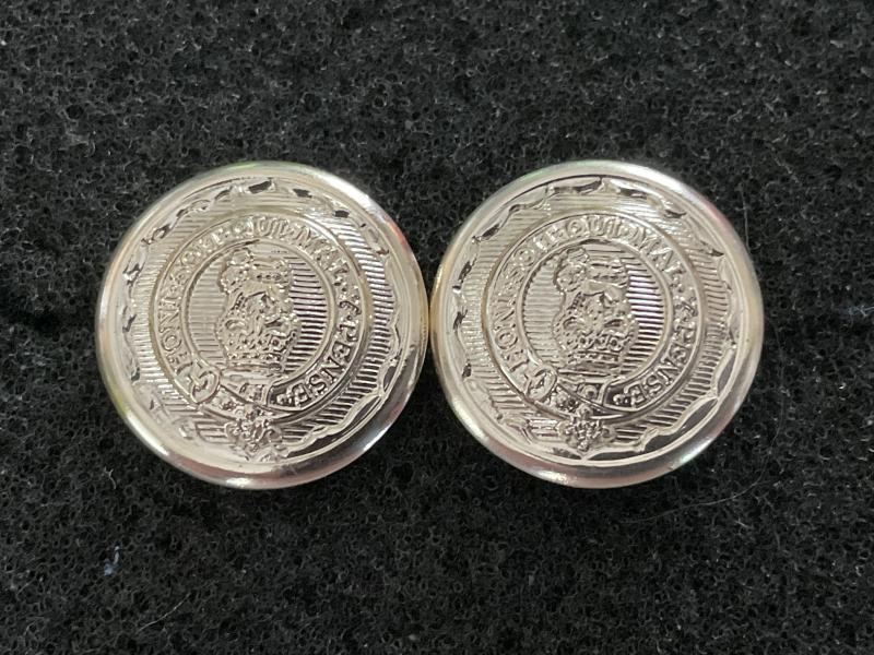 Anodised 15/19th The Kings Hussars small hat buttons.