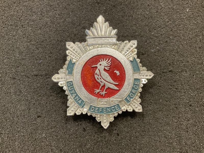 Anodised Guyana Defence Force cap badge
