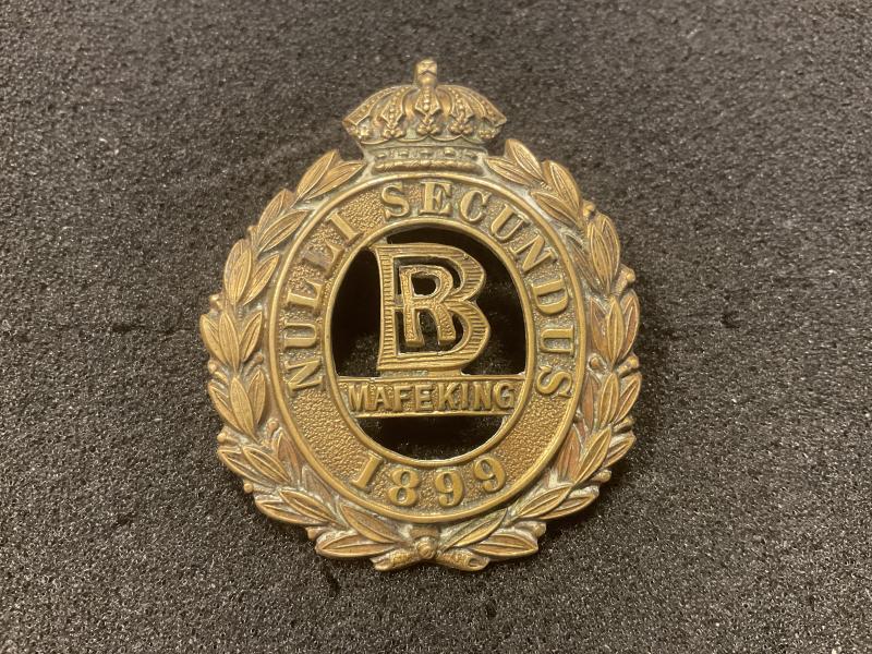 Boer War Bechuanaland Rifles , slouch hat badge