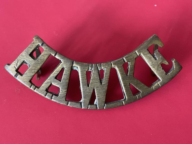 WW1 ‘HAWKE’ Royal Naval Division shoulder title.