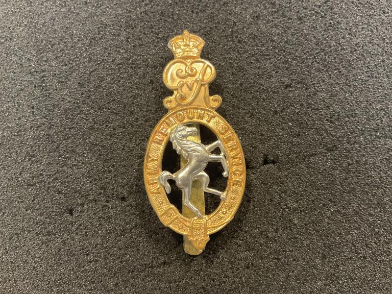 WW1 Army Remount Service cap badge