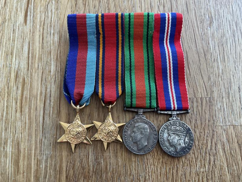 Miniature WW2 Burma star group of 4