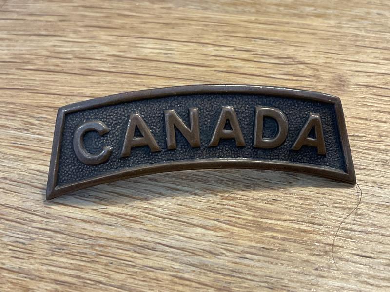 WW1 CANADA nationality title made by SCULLY