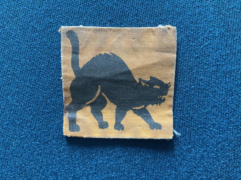 WW2 British 9th Corps ‘Kilkenny Cat’ printed formation sign.