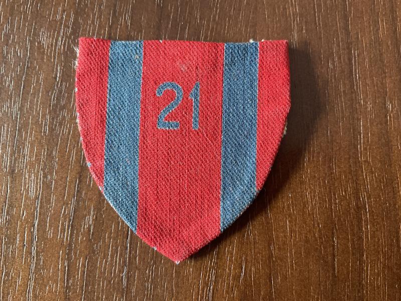 21st Engineer Group printed formation sign.