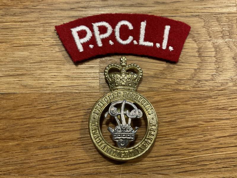 Princess Patricias Canadian Light infantry cap badge & title
