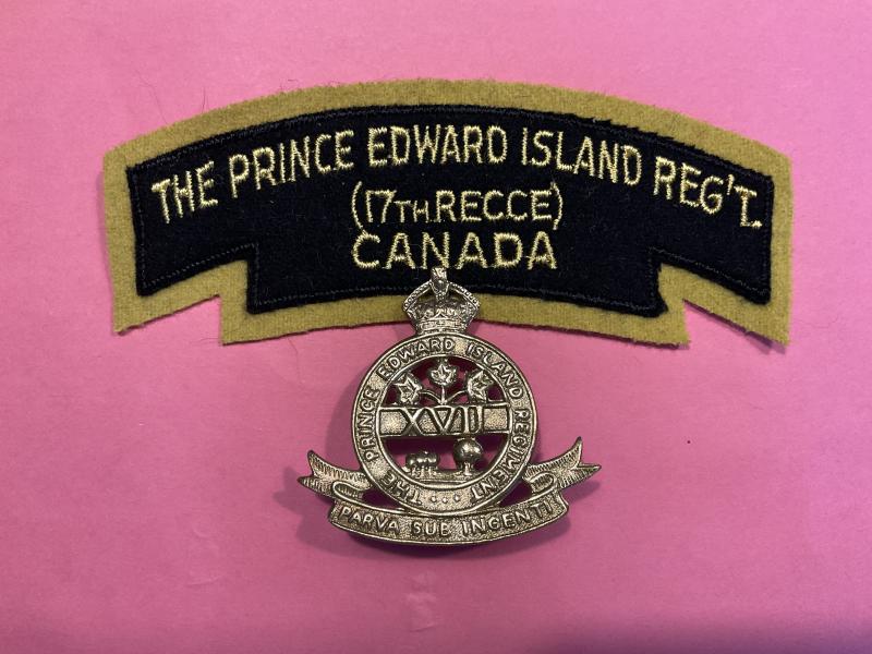 The Prince Edward Island Regt, 17th Recce cap badge & title.