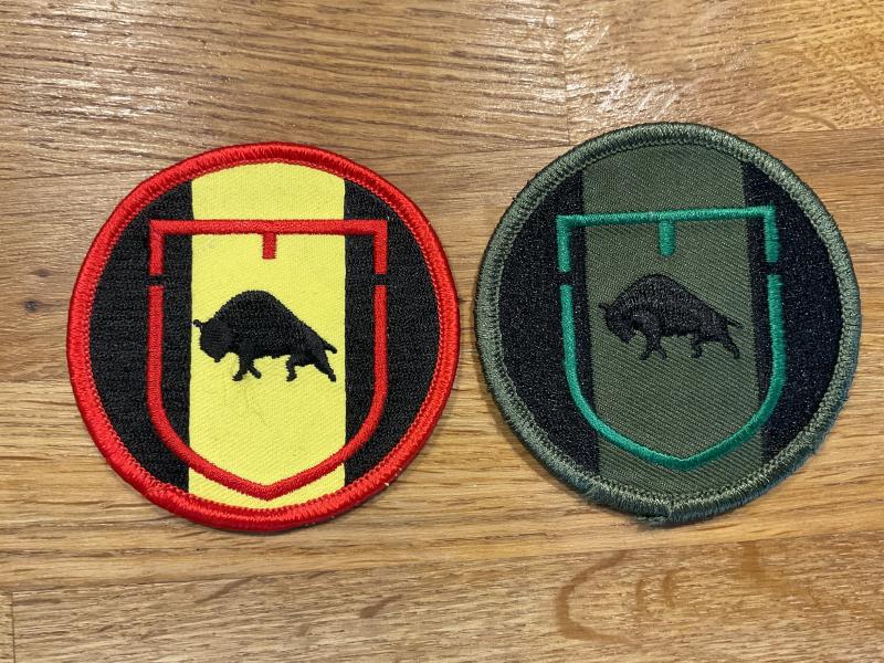 Danish Army Engineers T.R.F sleeve badges.