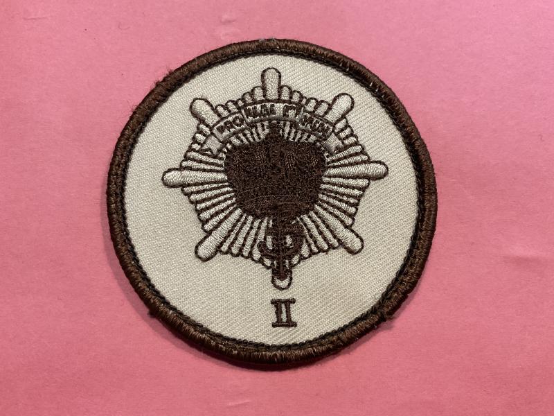 Danish Royal Life Guards desert pattern T.R.F badge