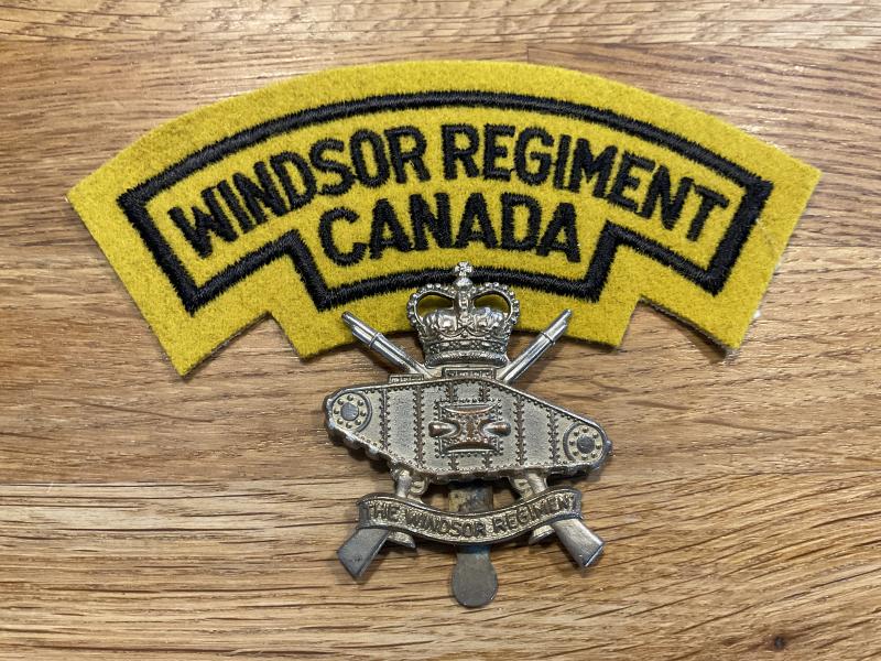 Canada; Windsor Regiment (1949-53) cap badge & title