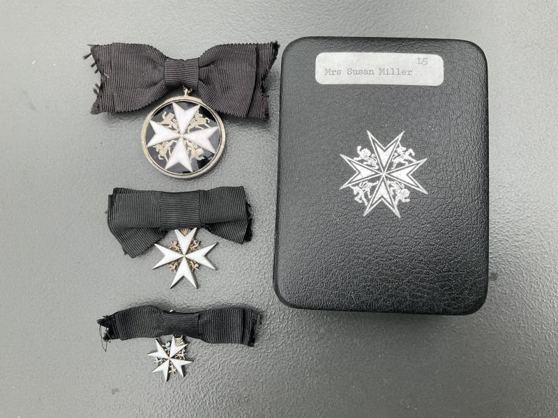 Female issue Order of St John medal set, 3 items.