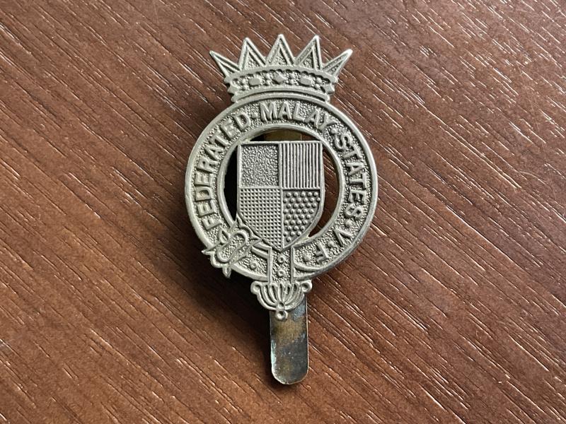 Federation of Malay states volunteer forces cap badge
