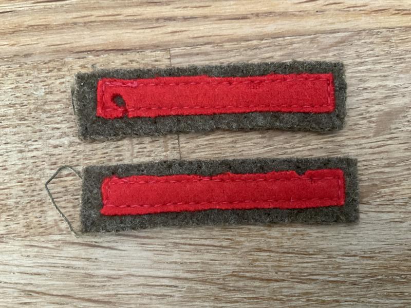 WW2 Red Infantry arm of service stripes.
