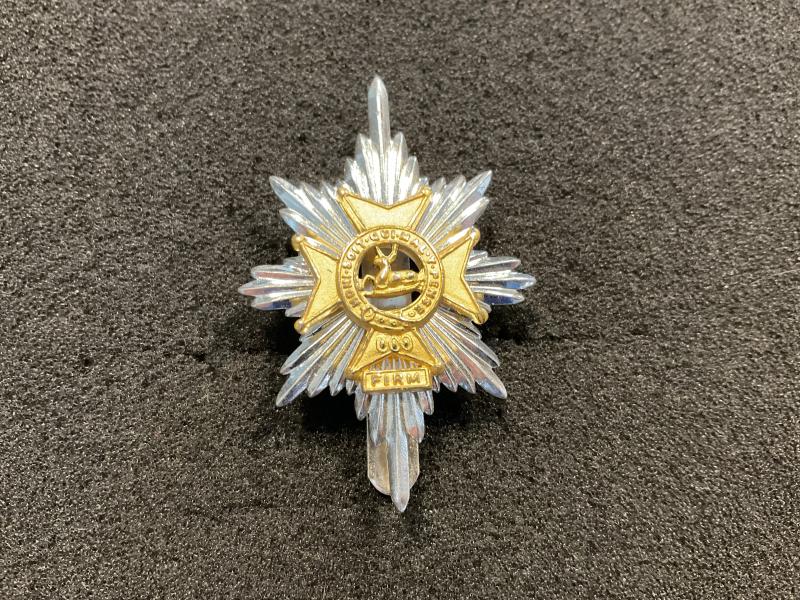 The Worcestershire & Sherwood Foresters b/m cap badge.