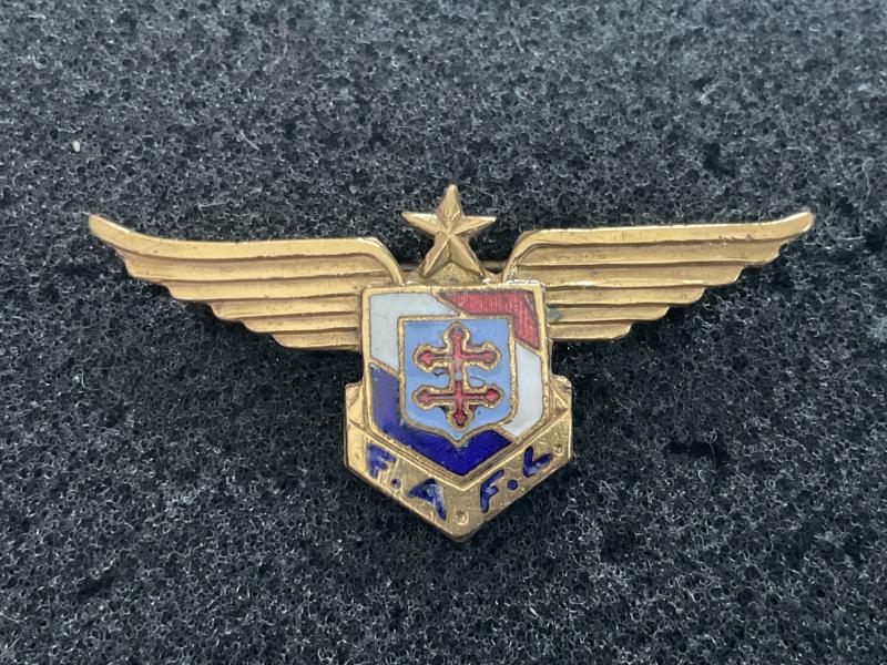WW2 Free French F.A.F.L ( pre August 1943) breast wing.