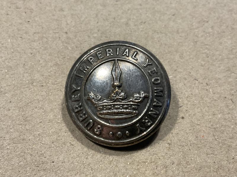 Boer war Surrey Imperial Yeomanry officers button.