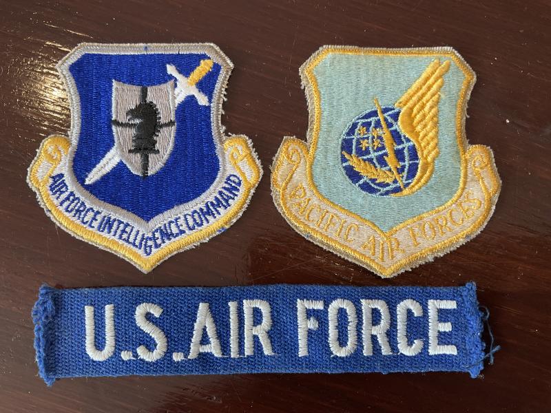 U.S.Air Force Intelligence Command & Pacific Air Forces insignia.