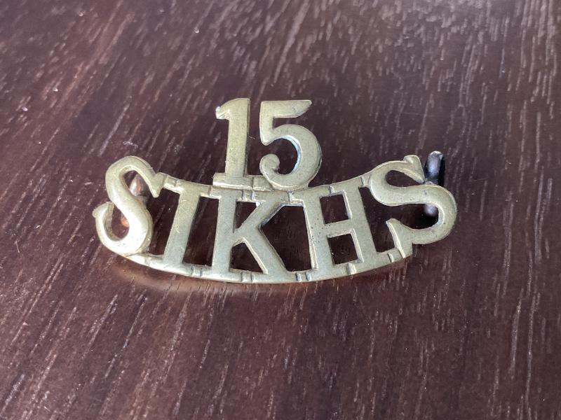15th SIKHS, 15th Regiment of Bengal Native Infantry title.