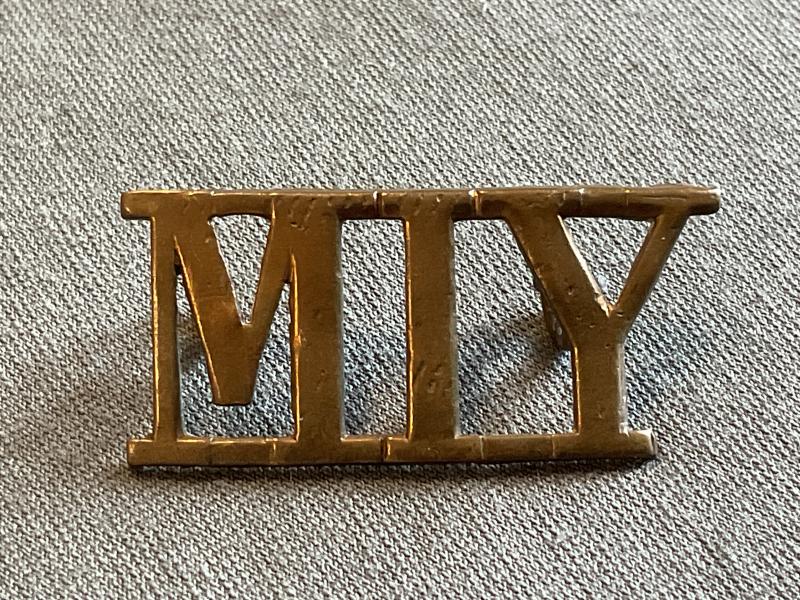 Boer War Monmouthshire Imperial Yeomanry shoulder title.