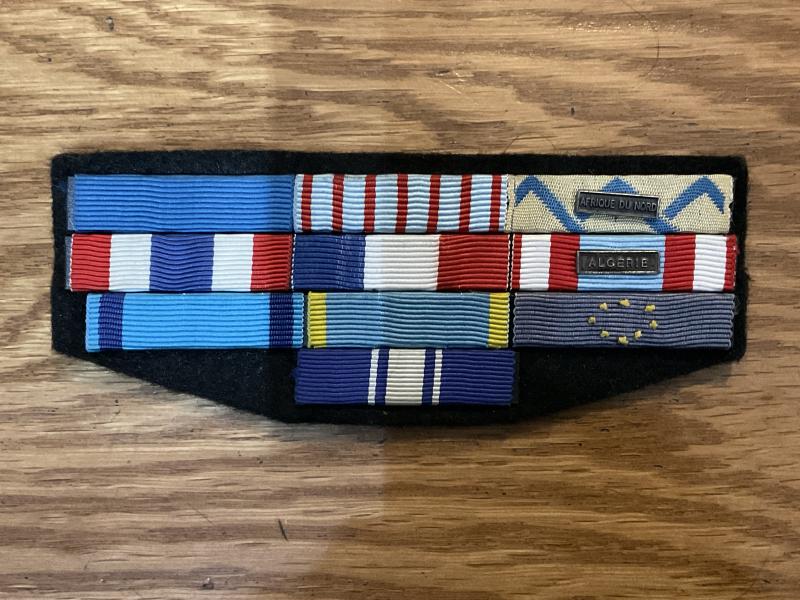 French Foreign Legion, Algerian war etc medal ribbon bar.