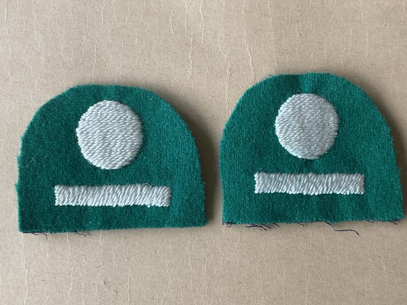 WW2 10th Corps (X Corps) cloth formation signs.